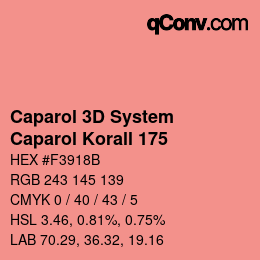 Farbcode: Caparol 3D System - Caparol Korall 175 | qconv.com