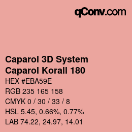 Code couleur: Caparol 3D System - Caparol Korall 180 | qconv.com