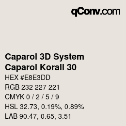 Farbcode: Caparol 3D System - Caparol Korall 30 | qconv.com