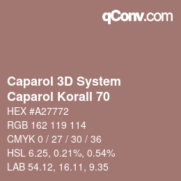 Farbcode: Caparol 3D System - Caparol Korall 70 | qconv.com