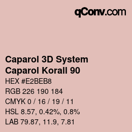 Código de color: Caparol 3D System - Caparol Korall 90 | qconv.com