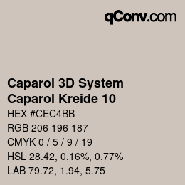 カラーコード: Caparol 3D System - Caparol Kreide 10 | qconv.com