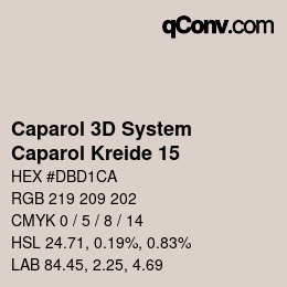 Farbcode: Caparol 3D System - Caparol Kreide 15 | qconv.com