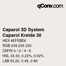 カラーコード: Caparol 3D System - Caparol Kreide 30 | qconv.com