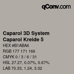 Color code: Caparol 3D System - Caparol Kreide 5 | qconv.com