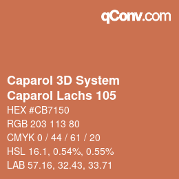 Farbcode: Caparol 3D System - Caparol Lachs 105 | qconv.com