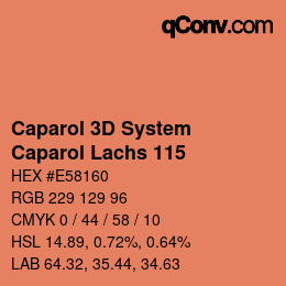 Color code: Caparol 3D System - Caparol Lachs 115 | qconv.com