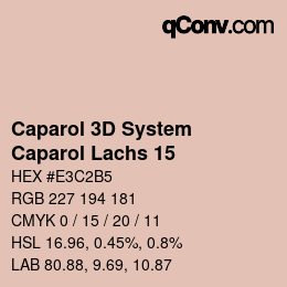 Color code: Caparol 3D System - Caparol Lachs 15 | qconv.com
