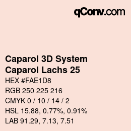 Color code: Caparol 3D System - Caparol Lachs 25 | qconv.com