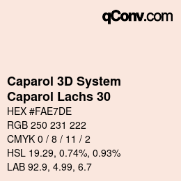 Color code: Caparol 3D System - Caparol Lachs 30 | qconv.com