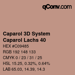 颜色代码: Caparol 3D System - Caparol Lachs 40 | qconv.com