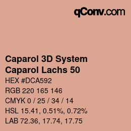 Color code: Caparol 3D System - Caparol Lachs 50 | qconv.com