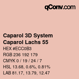 Color code: Caparol 3D System - Caparol Lachs 55 | qconv.com