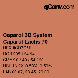 Color code: Caparol 3D System - Caparol Lachs 70 | qconv.com