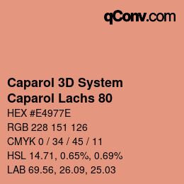 Color code: Caparol 3D System - Caparol Lachs 80 | qconv.com