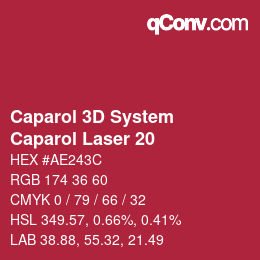 Color code: Caparol 3D System - Caparol Laser 20 | qconv.com