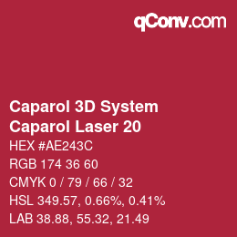 カラーコード: Caparol 3D System - Caparol Laser 20 | qconv.com