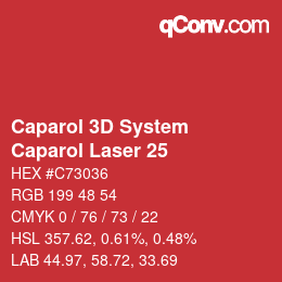 Color code: Caparol 3D System - Caparol Laser 25 | qconv.com