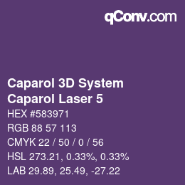 Color code: Caparol 3D System - Caparol Laser 5 | qconv.com