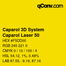 Color code: Caparol 3D System - Caparol Laser 50 | qconv.com