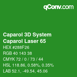 Color code: Caparol 3D System - Caparol Laser 65 | qconv.com