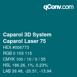 Color code: Caparol 3D System - Caparol Laser 75 | qconv.com