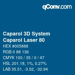 颜色代码: Caparol 3D System - Caparol Laser 80 | qconv.com