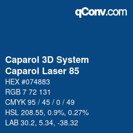 Color code: Caparol 3D System - Caparol Laser 85 | qconv.com