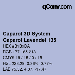 カラーコード: Caparol 3D System - Caparol Lavendel 135 | qconv.com
