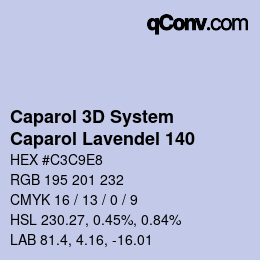 カラーコード: Caparol 3D System - Caparol Lavendel 140 | qconv.com