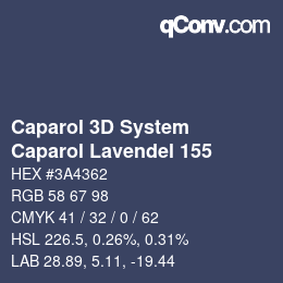 Color code: Caparol 3D System - Caparol Lavendel 155 | qconv.com