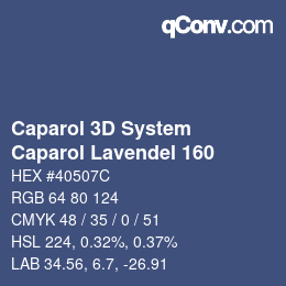 カラーコード: Caparol 3D System - Caparol Lavendel 160 | qconv.com