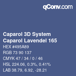 Farbcode: Caparol 3D System - Caparol Lavendel 165 | qconv.com