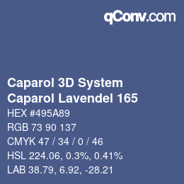 カラーコード: Caparol 3D System - Caparol Lavendel 165 | qconv.com