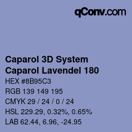 Farbcode: Caparol 3D System - Caparol Lavendel 180 | qconv.com