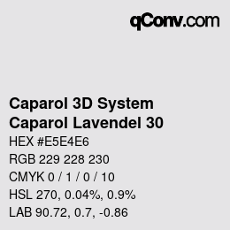 Farbcode: Caparol 3D System - Caparol Lavendel 30 | qconv.com