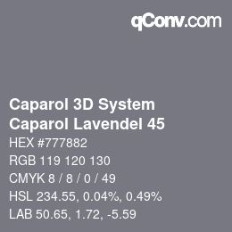 Código de color: Caparol 3D System - Caparol Lavendel 45 | qconv.com