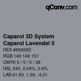 Color code: Caparol 3D System - Caparol Lavendel 5 | qconv.com