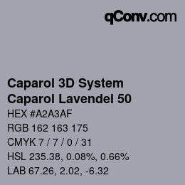 Color code: Caparol 3D System - Caparol Lavendel 50 | qconv.com