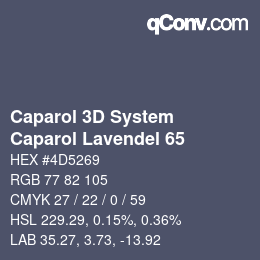 カラーコード: Caparol 3D System - Caparol Lavendel 65 | qconv.com