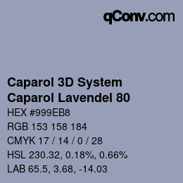 Code couleur: Caparol 3D System - Caparol Lavendel 80 | qconv.com