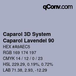 カラーコード: Caparol 3D System - Caparol Lavendel 90 | qconv.com