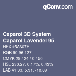 Farbcode: Caparol 3D System - Caparol Lavendel 95 | qconv.com