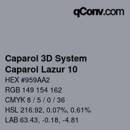 カラーコード: Caparol 3D System - Caparol Lazur 10 | qconv.com
