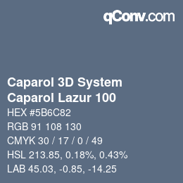 カラーコード: Caparol 3D System - Caparol Lazur 100 | qconv.com