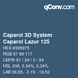 カラーコード: Caparol 3D System - Caparol Lazur 125 | qconv.com