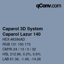 カラーコード: Caparol 3D System - Caparol Lazur 140 | qconv.com