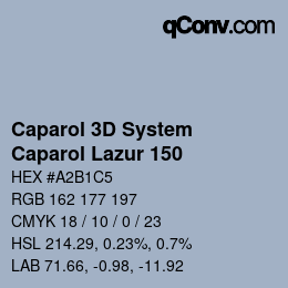 カラーコード: Caparol 3D System - Caparol Lazur 150 | qconv.com