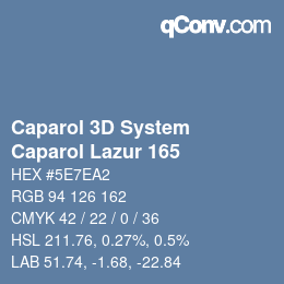 カラーコード: Caparol 3D System - Caparol Lazur 165 | qconv.com