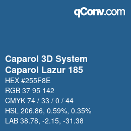 カラーコード: Caparol 3D System - Caparol Lazur 185 | qconv.com